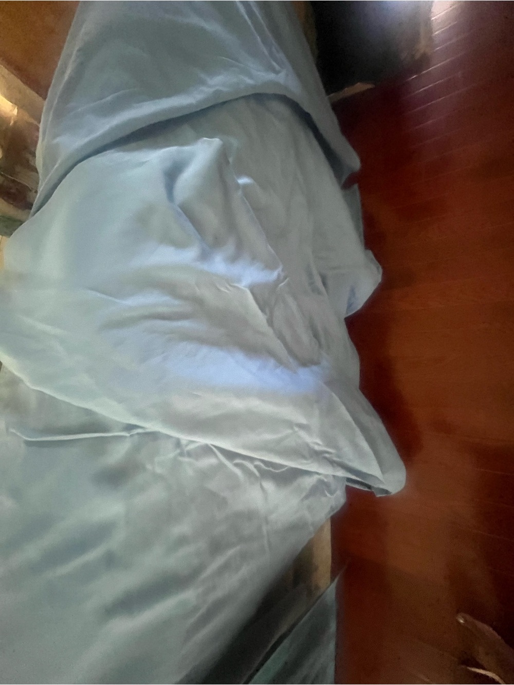 Luxurious Vintage Ralph Lauren Blue Bedding King size Flat Sheet - Picture 16 of 16
